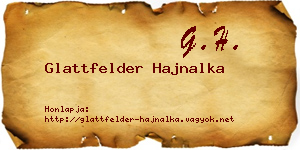 Glattfelder Hajnalka névjegykártya